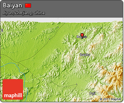 Physical 3D Map of Baiyan