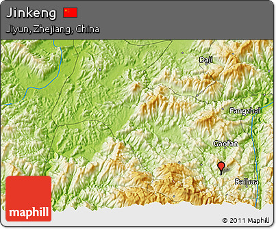 Physical 3D Map of Jinkeng