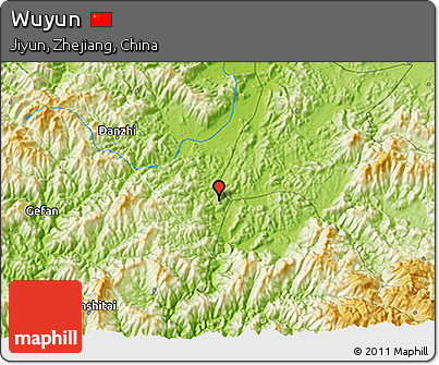 Physical 3D Map of Wuyun