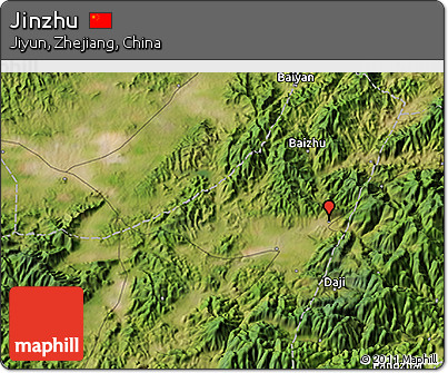 Satellite 3D Map of Jinzhu