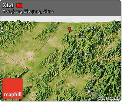 Satellite 3D Map of Xixi