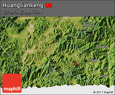 Satellite 3D Map of Huangliankeng