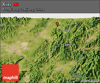 Satellite 3D Map of Xixi