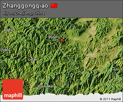 Satellite 3D Map of Zhanggongqiao