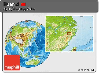 Physical Location Map of Huanxi