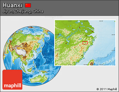 Physical Location Map of Huanxi