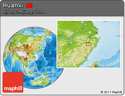 Physical Location Map of Huanxi