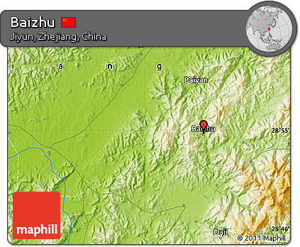 Physical Map of Baizhu