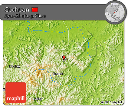 Physical Map of Guchuan
