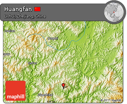 Physical Map of Huangfan