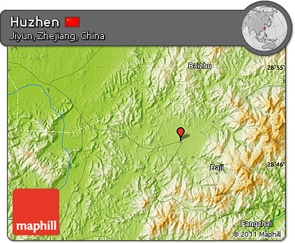 Physical Map of Huzhen