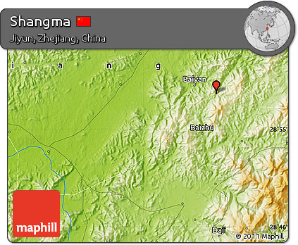 Physical Map of Shangma