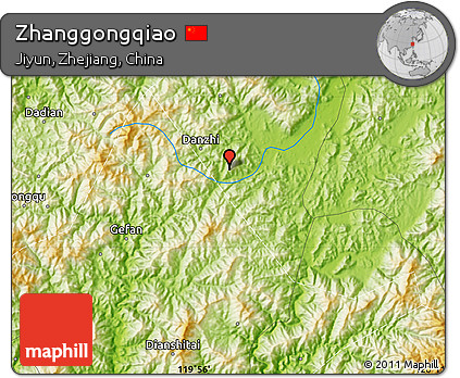 Physical Map of Zhanggongqiao