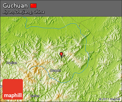Physical Map of Guchuan