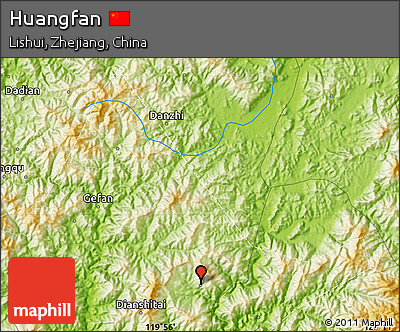 Physical Map of Huangfan