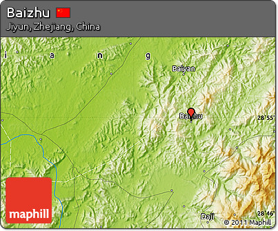 Physical Map of Baizhu