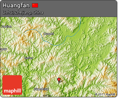 Physical Map of Huangfan