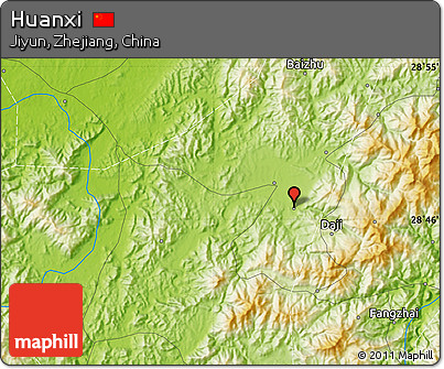 Physical Map of Huanxi