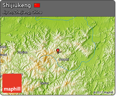 Physical Map of Shijiukeng
