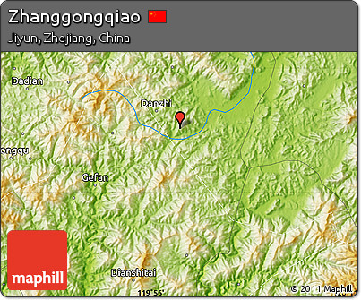Physical Map of Zhanggongqiao