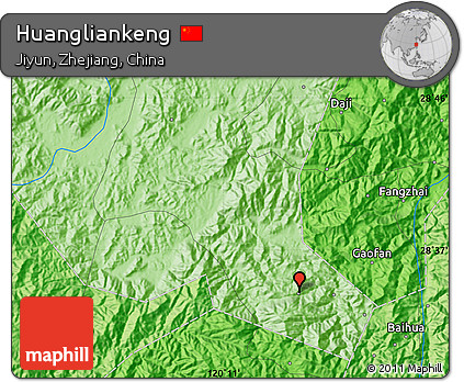 Political Map of Huangliankeng