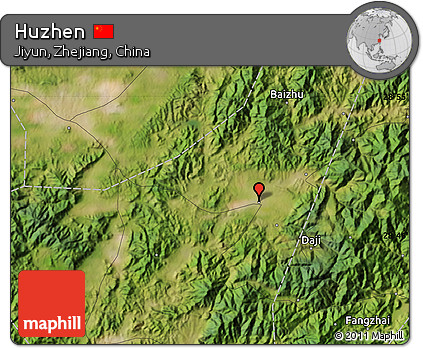 Satellite Map of Huzhen