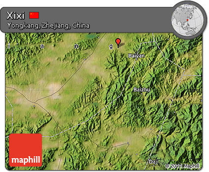 Satellite Map of Xixi
