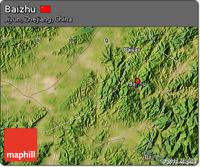 Satellite Map of Baizhu