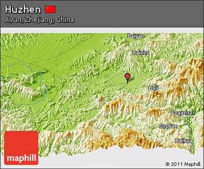 Physical Panoramic Map of Huzhen