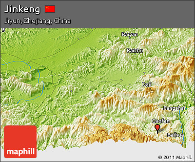Physical Panoramic Map of Jinkeng