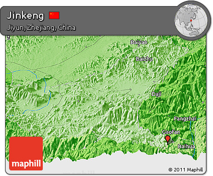 Political Panoramic Map of Jinkeng