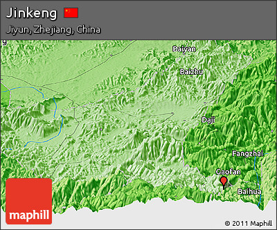 Political Panoramic Map of Jinkeng