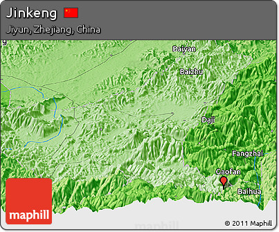 Political Panoramic Map of Jinkeng