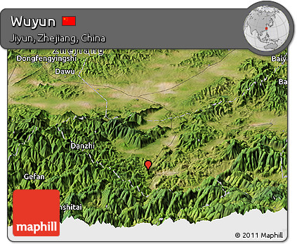 Satellite Panoramic Map of Wuyun