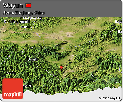 Satellite Panoramic Map of Wuyun