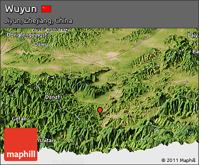 Satellite Panoramic Map of Wuyun