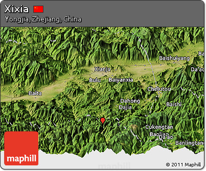 Satellite Panoramic Map of Xixia