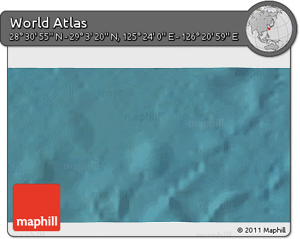 Satellite 3D Map of the Area around 28° 47' 8" N, 125° 52' 30" E