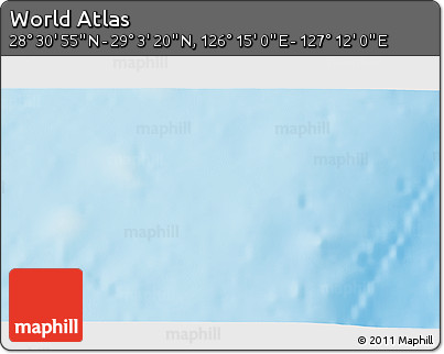 Physical 3D Map of the Area around 28° 47' 8" N, 126° 43' 29" E