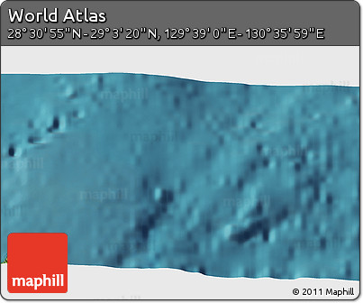 Satellite 3D Map of the Area around 28° 47' 8" N, 130° 7' 30" E