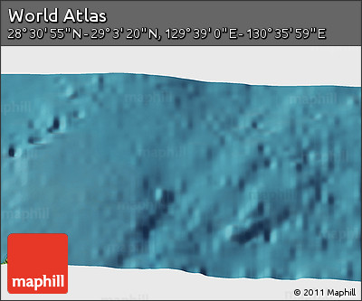 Satellite 3D Map of the Area around 28° 47' 8" N, 130° 7' 30" E