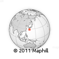 Outline Map of the Area around 28° 47' 8" N, 131° 49' 29" E, rectangular outline