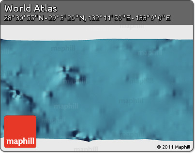 Satellite 3D Map of the Area around 28° 47' 8" N, 132° 40' 30" E