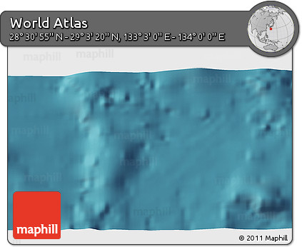 Satellite 3D Map of the Area around 28° 47' 8" N, 133° 31' 30" E