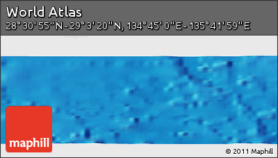 Physical Panoramic Map of the Area around 28° 47' 8" N, 135° 13' 29" E