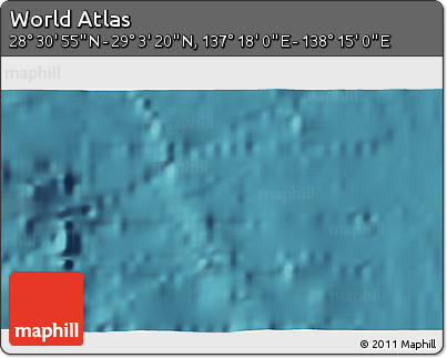 Satellite 3D Map of the Area around 28° 47' 8" N, 137° 46' 30" E