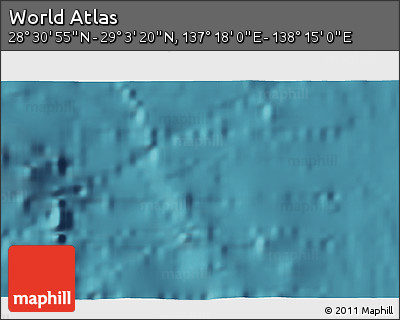 Satellite 3D Map of the Area around 28° 47' 8" N, 137° 46' 30" E
