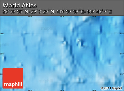 Physical Map of the Area around 28° 47' 8" N, 140° 19' 29" E