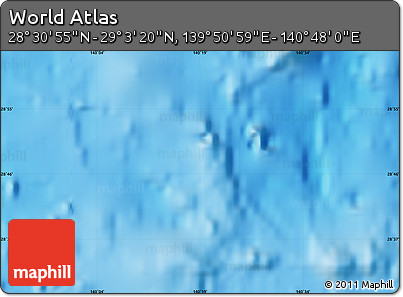 Physical Map of the Area around 28° 47' 8" N, 140° 19' 29" E