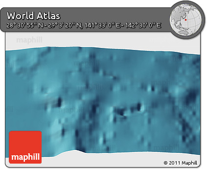 Satellite 3D Map of the Area around 28° 47' 8" N, 142° 1' 30" E
